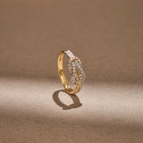 Infinity Knot Diamond Ring