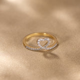 Pretty Heart Diamond Ring