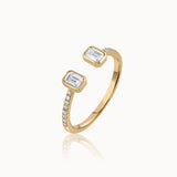 Baguette Diamond Open Ring