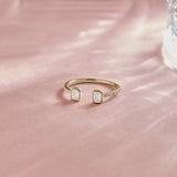 Baguette Diamond Open Ring