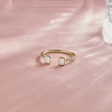 Baguette Diamond Open Ring