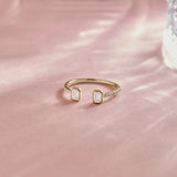 Baguette Diamond Open Ring