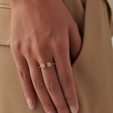Baguette Diamond Open Ring