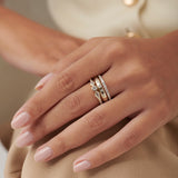 Modern Diamond Stack Ring