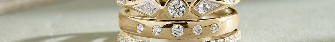 Modern Diamond Stack Ring