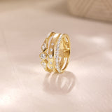 Modern Diamond Stack Ring
