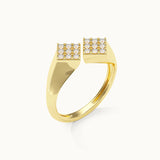 Grid Diamond Ring