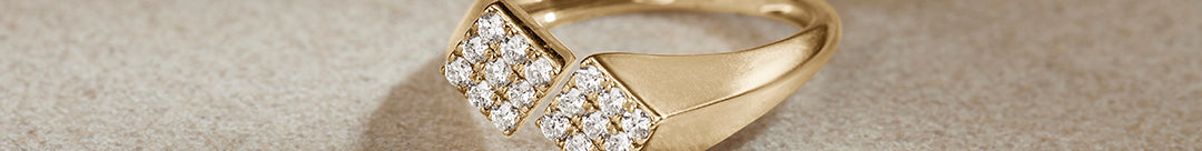 Grid Diamond Ring