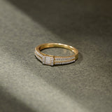 Minimal Art Deco Diamond Ring