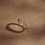 Minimal Art Deco Diamond Ring