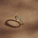 Minimal Art Deco Diamond Ring