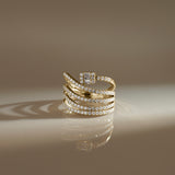 Wrap-Around Diamond Ring