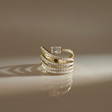Wrap-Around Diamond Ring