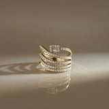 Wrap-Around Diamond Ring