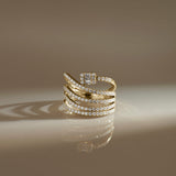 Wrap-Around Diamond Ring