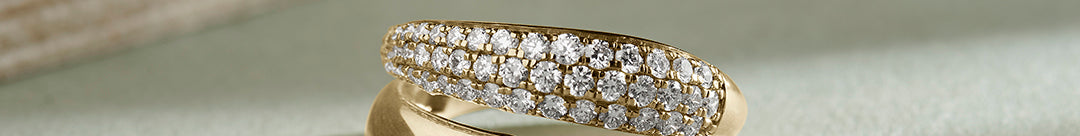 Sculpted Dome Diamond Ring