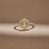 Radiant Halo Diamond Ring