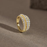 Triple Glow Statement Diamond Ring