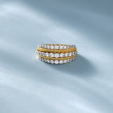 Triple Glow Statement Diamond Ring