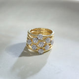 Cluster Bloom Stackable Ring