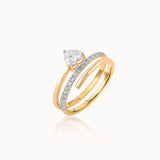 Heart Coil Diamond Ring