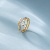 Heart Coil Diamond Ring