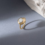 Round Diamond Cluster Ring