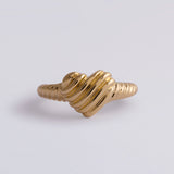 Ripple Heart Pinky Ring