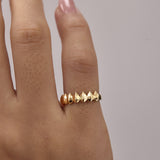 Shield Carapace Pinky Ring