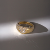 Heart Signet Pinky Ring