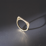Sleek Diamond Line Pinky ring