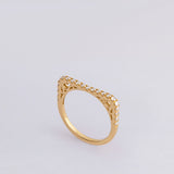 Sleek Diamond Line Pinky ring