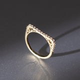 Sleek Diamond Line Pinky ring