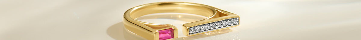Open Bar Ruby Ring