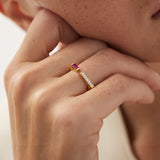 Open Bar Ruby Ring