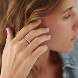 Open Bar Ruby Ring