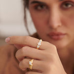 Modern Oval Solitaire Ring, 14K Solid Gold, 5/8 ct Lab Grown Diamond-2