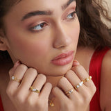 Modern Oval Solitaire Ring, 14K Solid Gold, 5/8 ct Lab Grown Diamond-4