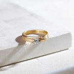 Princess Solitaire Ring, 14K Gold Vermeil, 1/3 ct Lab Grown Diamond-6