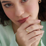 Princess Solitaire Ring, 14K Gold Vermeil, 1/3 ct Lab Grown Diamond-5