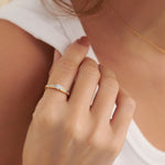 Chanel Solitaire Ring, 14K Gold Vermeil, 1/3 ct Lab Grown Diamond-2