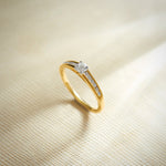 Chanel Solitaire Ring, 14K Gold Vermeil, 1/3 ct Lab Grown Diamond-6