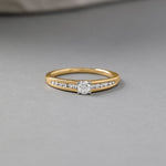 Chanel Solitaire Ring, 14K Gold Vermeil, 1/3 ct Lab Grown Diamond-5