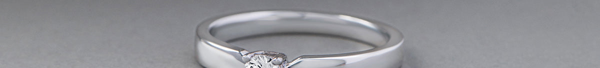 Slim Solitaire Ring, Sterling Silver, 1/5 ct Lab Grown Diamond-1