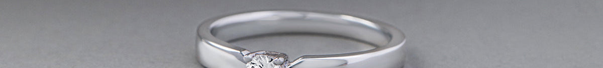 Slim Solitaire Ring, 14K Solid Gold, 1/5 ct Lab Grown Diamond-1