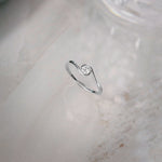 Classic Swirl Solitaire Ring, 10K Solid Gold, 1/5 ct Lab Grown Diamond-1