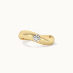 Fine S Solitaire Ring, 14K Solid Gold, 1/4 ct Lab Grown Diamond-10