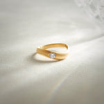 Fine S Solitaire Ring, 14K Solid Gold, 1/4 ct Lab Grown Diamond-9