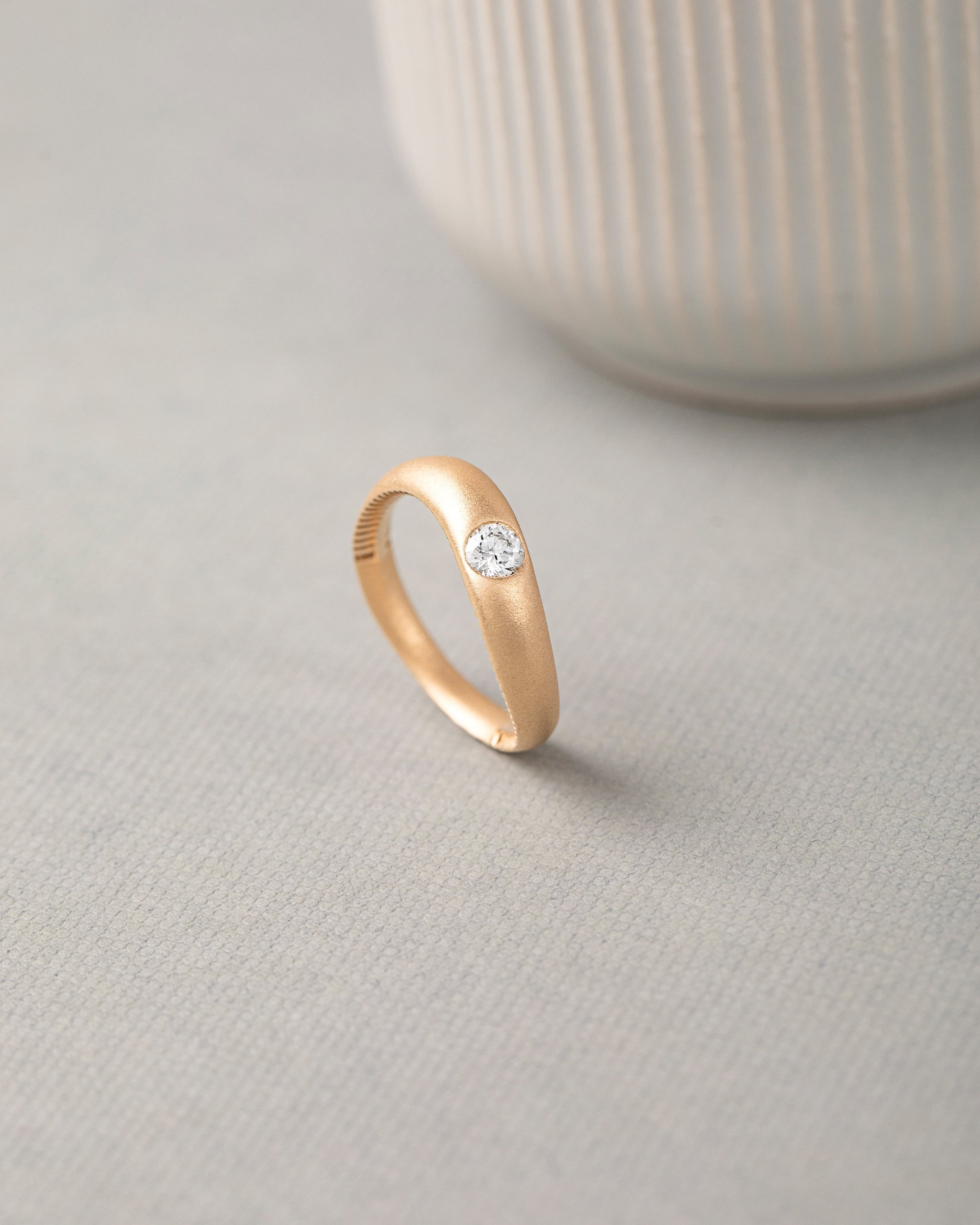 Fine S Solitaire Ring, 14K Solid Gold, 1/4 ct Lab Grown Diamond-6