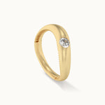 Fine S Solitaire Ring, 14K Solid Gold, 1/4 ct Lab Grown Diamond-7
